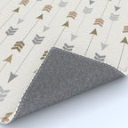 Tribal Arrows Pattern - Cream, Brown and Grey Rug Gallery Image 4