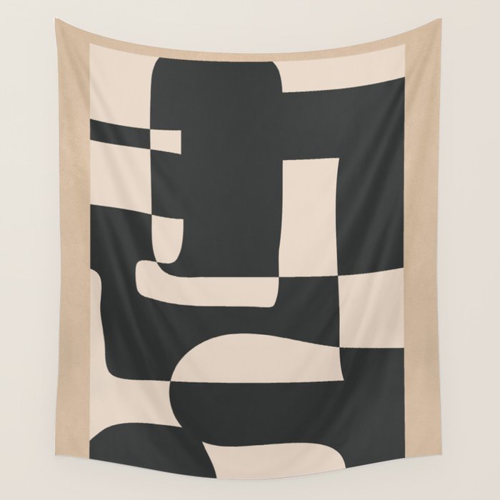 Modern Abstract Minimal Art 3 Wall Tapestry Gallery Image 1