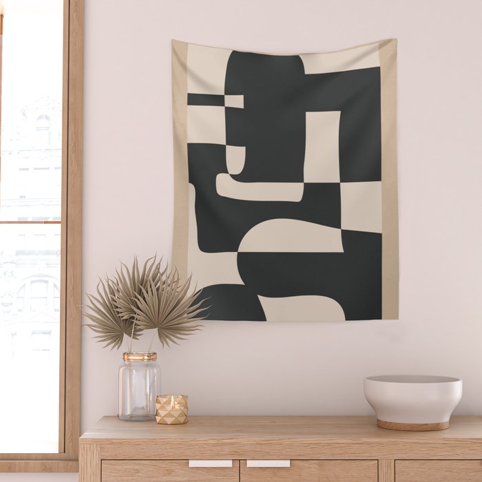 Modern Abstract Minimal Art 3 Wall Tapestry Gallery Image 2