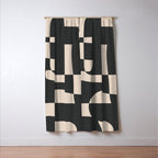 Modern Abstract Minimal Art 3 Window Curtain Gallery Image 3