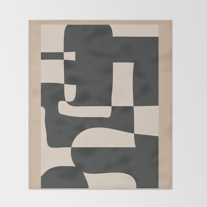 Modern Abstract Minimal Art 3 Throw Blanket Gallery Image 2