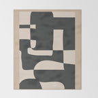 Modern Abstract Minimal Art 3 Throw Blanket Gallery Image 2