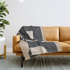 Modern Abstract Minimal Art 3 Throw Blanket Gallery Image 1