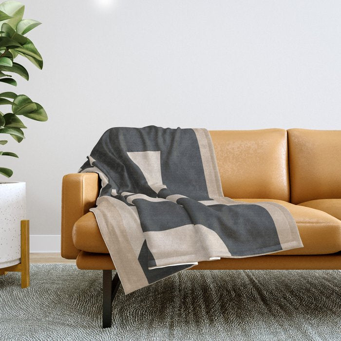 Modern Abstract Minimal Art 3 Throw Blanket Gallery Image 1