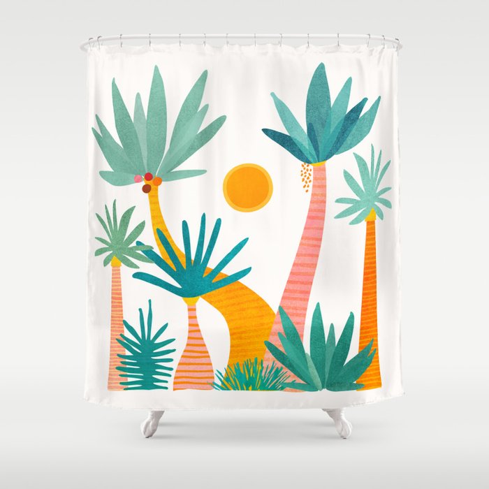Jungle Adventure / Whimsical Tropics Series Shower Curtain Gallery Image 1