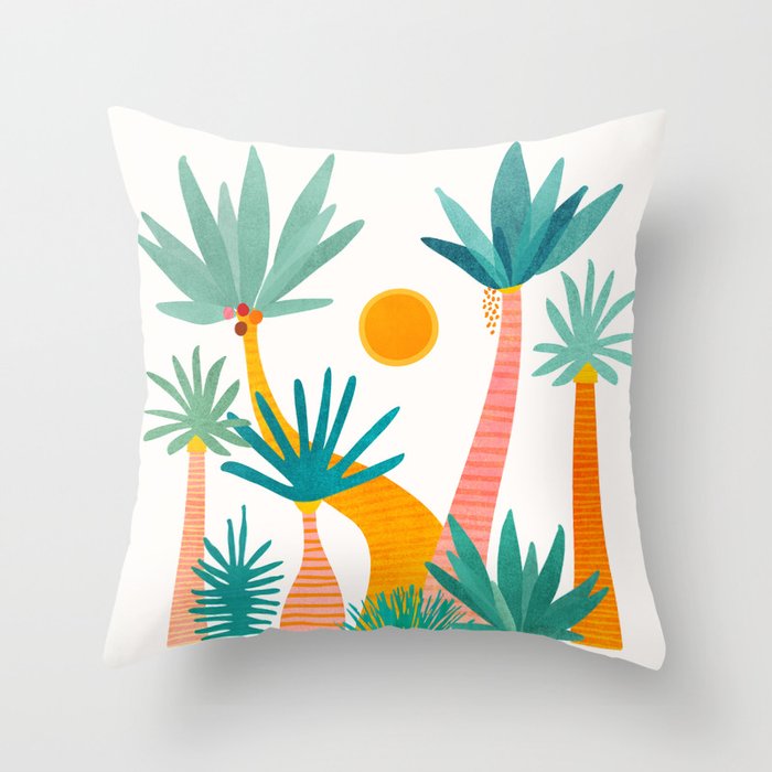 Jungle Adventure / Whimsical Tropics Series Throw Pillow Gallery Image 6