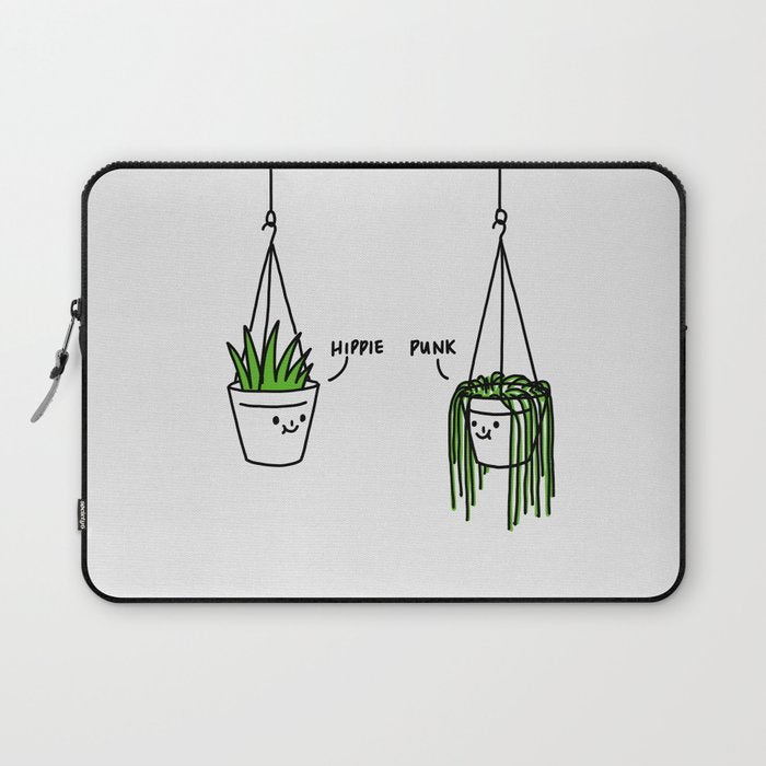 Hippie and Punk plants Laptop Sleeve Gallery Image 1