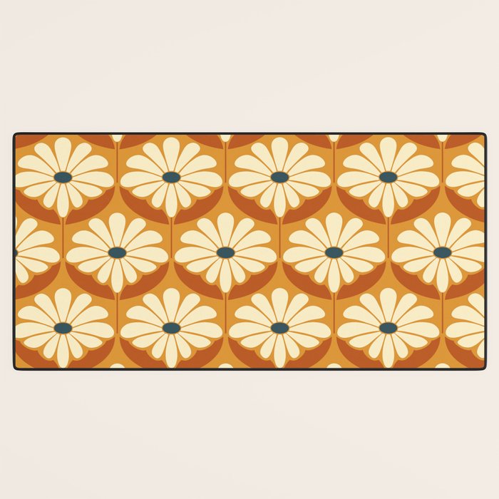 Flower Power - Retro Color Palette Desk Mat Gallery Image 3