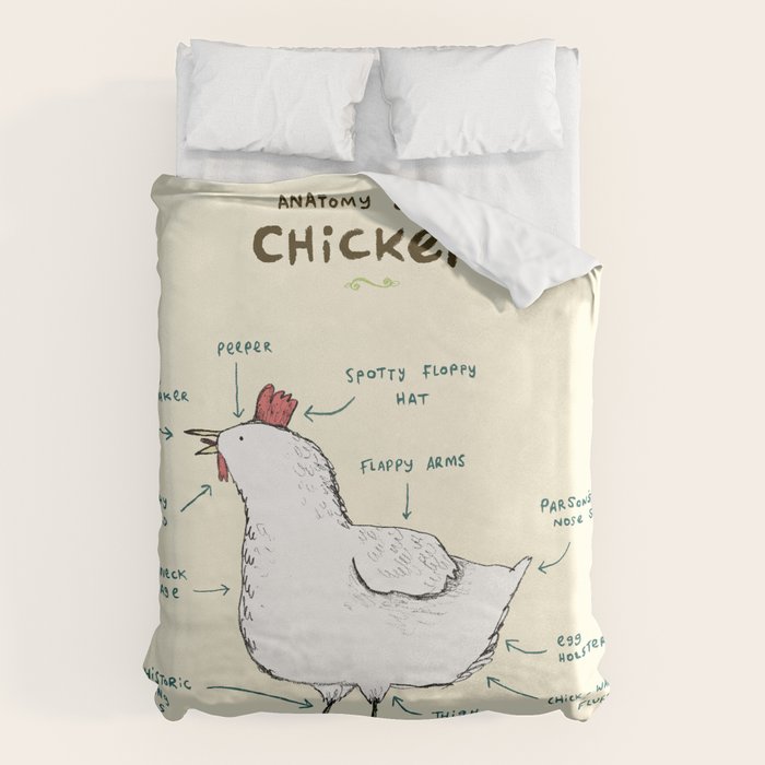 Anatomy of a Chicken Duvet Cover Gallery Image 6