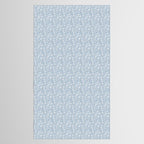 Vintage Small Block Print Floral - Sky Tablecloth Gallery Image 2