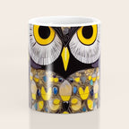 Klimt Owl with Yellow Eyes Coffee Mug Gallery Image 4