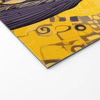 Klimt Owl with Yellow Eyes Welcome Mat Gallery Image 2