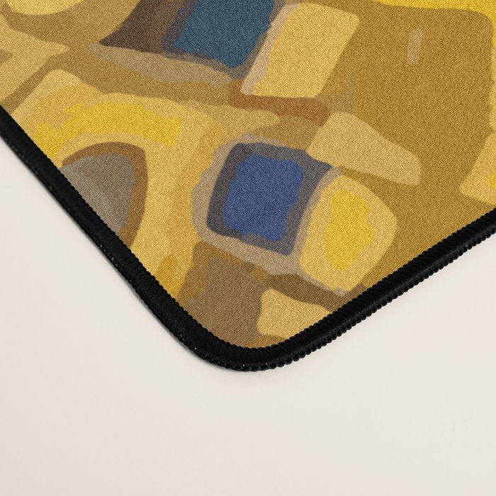 Klimt Owl with Yellow Eyes Desk Mat Gallery Image 4