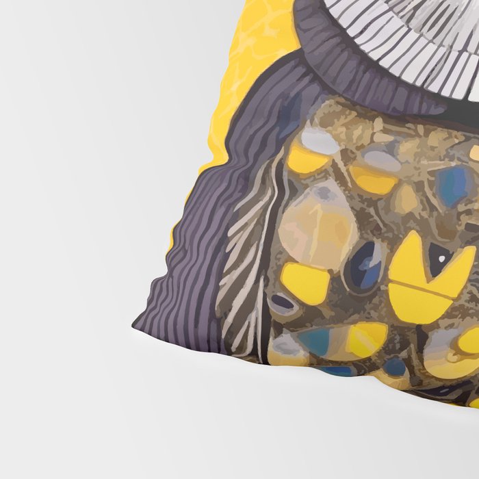 Klimt Owl with Yellow Eyes Pillow Sham Gallery Image 4