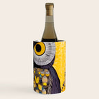 Klimt Owl with Yellow Eyes Wine Chiller Gallery Image 3