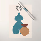 Plants Vase Composition No.6 Wrapping Paper Gallery Image 1