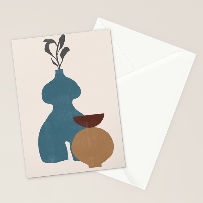Plants Vase Composition No.6 Stationery Card Gallery Image 2