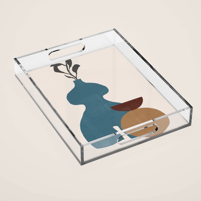 Plants Vase Composition No.6 Acrylic Tray Gallery Image 1
