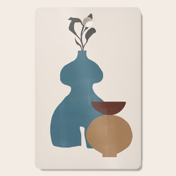 Plants Vase Composition No.6 Cutting Board Gallery Image 1