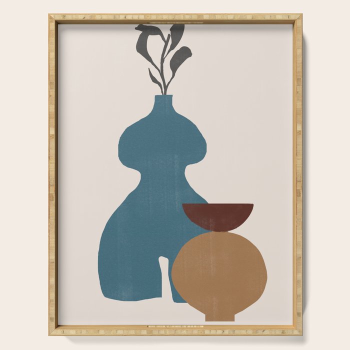 Plants Vase Composition No.6 Serving Tray Gallery Image 1