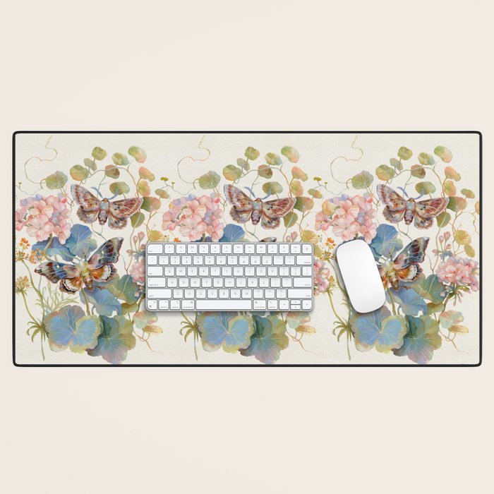 Geranium Moths Desk Mat Gallery Image 1