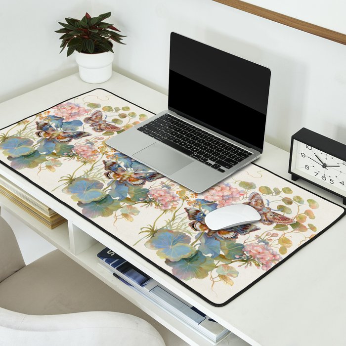 Geranium Moths Desk Mat Gallery Image 2