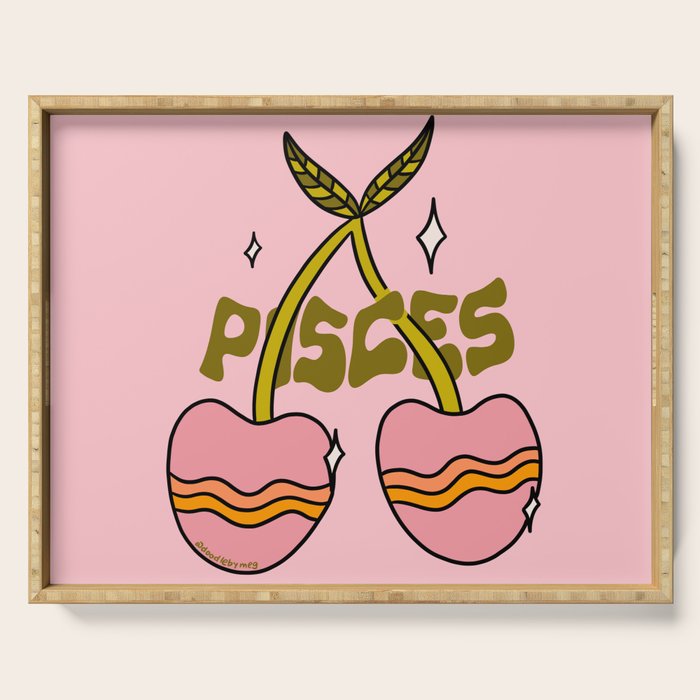 Pisces Cherries Serving Tray Gallery Image 1