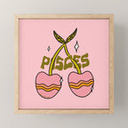 Pisces Cherries Mini Art Print Gallery Image 1