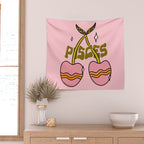 Pisces Cherries Wall Tapestry Gallery Image 2