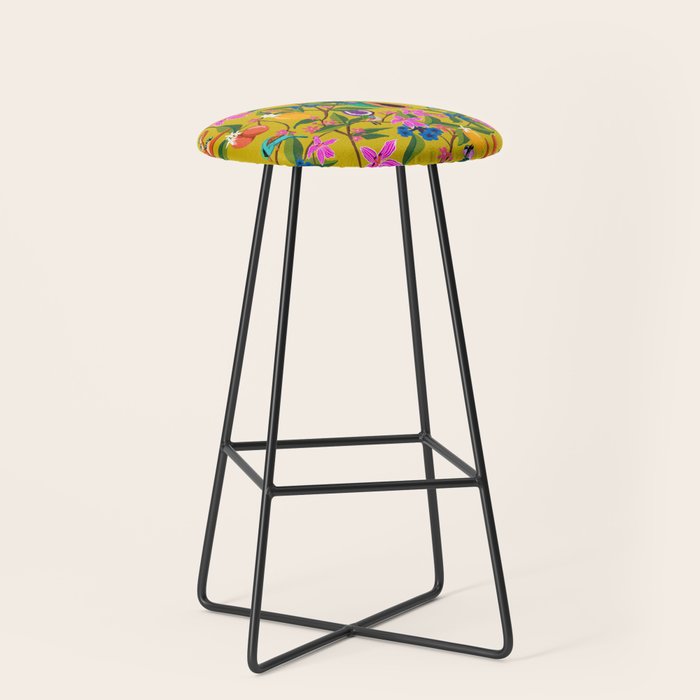 Exotic jungles pattern  Stool Gallery Image 1