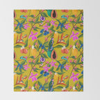 Exotic jungles pattern  Throw Blanket Gallery Image 2