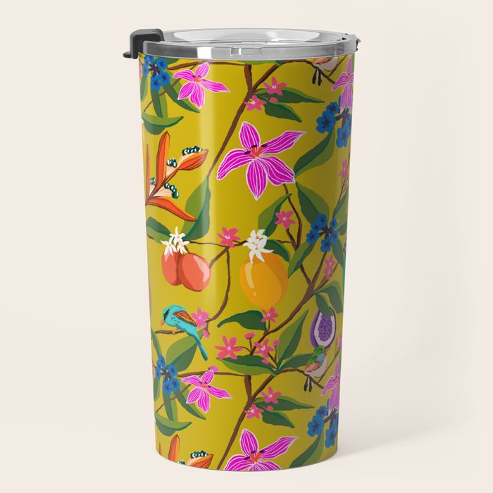 Exotic jungles pattern  Travel Mug Gallery Image 3
