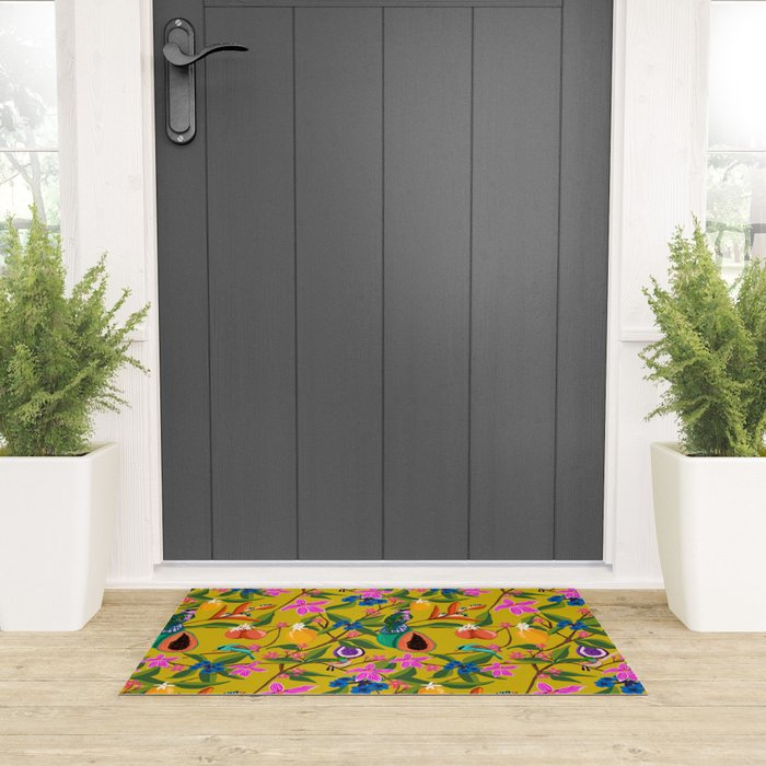 Exotic jungles pattern  Welcome Mat Gallery Image 3