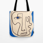 Abstract Face 49 Tote Bag Gallery Image 1