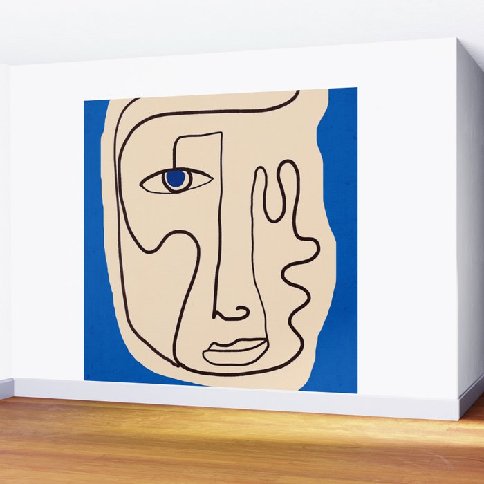Abstract Face 49 Wall Mural Gallery Image 2