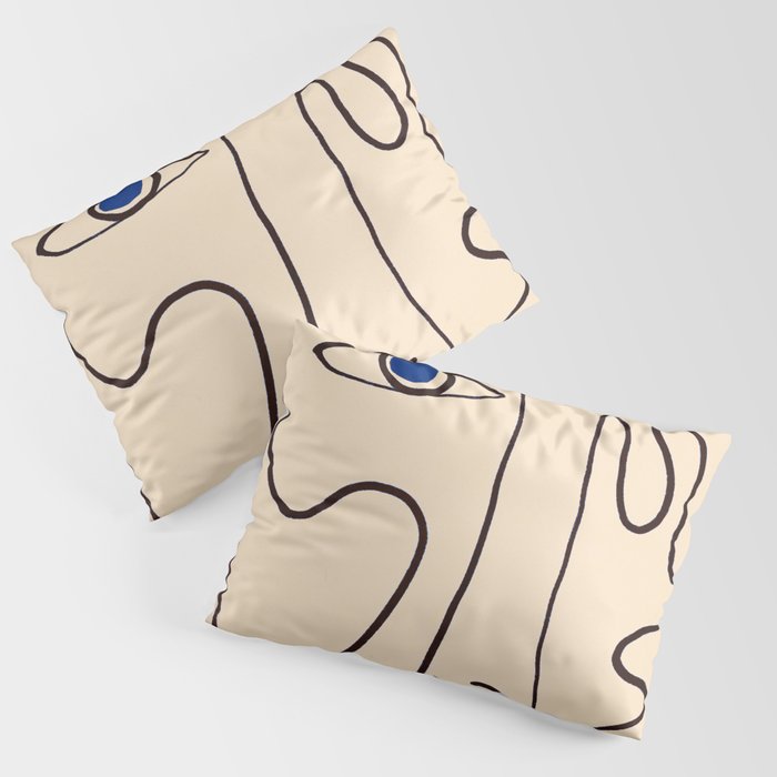 Abstract Face 49 Pillow Sham Gallery Image 1