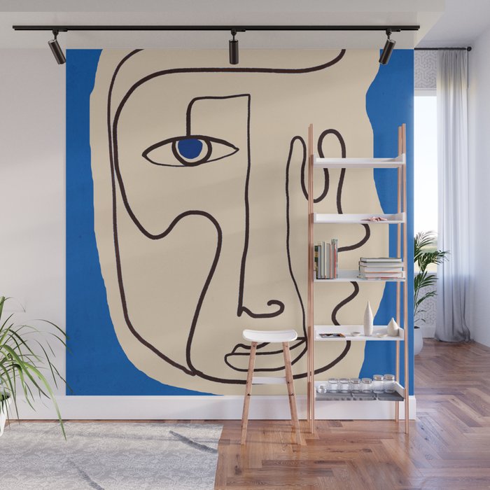 Abstract Face 49 Wall Mural Gallery Image 1