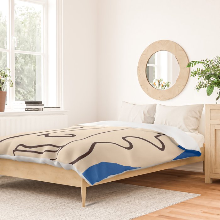 Abstract Face 49 Duvet Cover Gallery Image 2