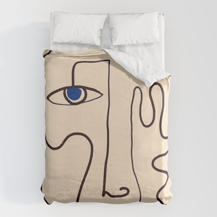 Abstract Face 49 Duvet Cover Gallery Image 6