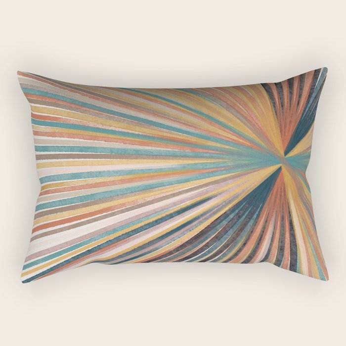 Summer Burst Art Print Rectangular Pillow Gallery Image 2