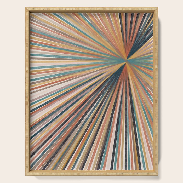 Summer Burst Art Print Serving Tray Gallery Image 1