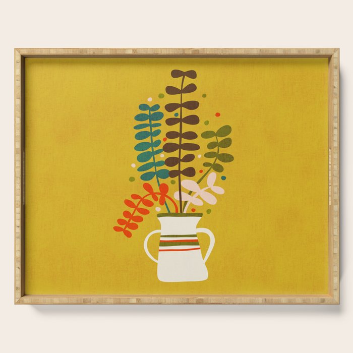 Potted Leaves Serving Tray Gallery Image 1