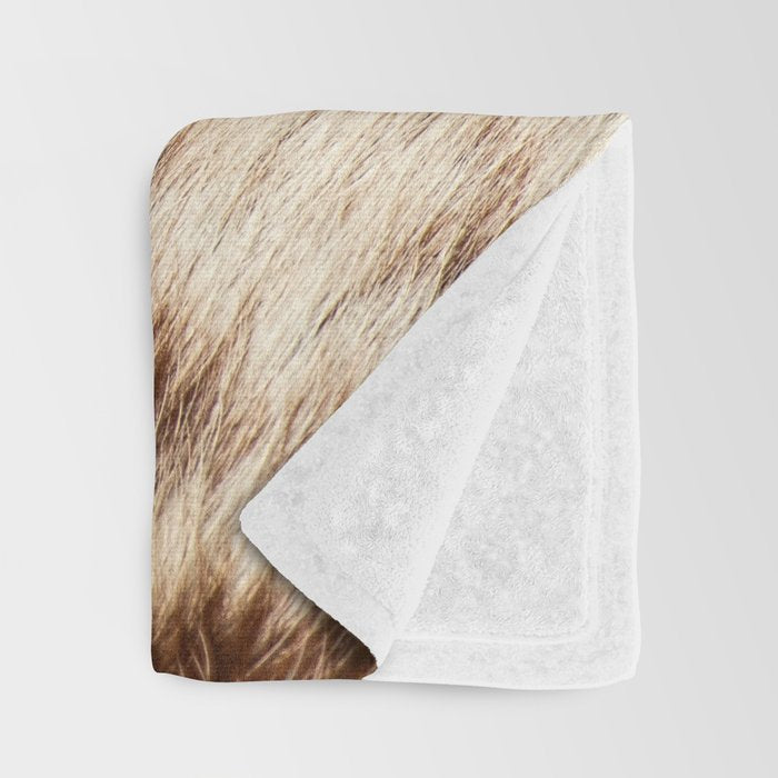 Cowhide Farmhouse Decor Throw Blanket Gallery Image 3