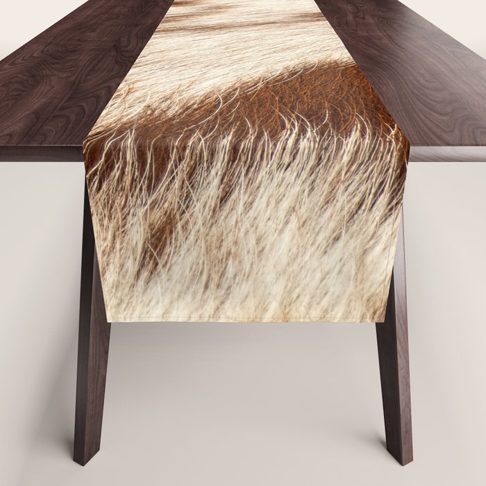 Cowhide Farmhouse Decor Table Runner Gallery Image 1