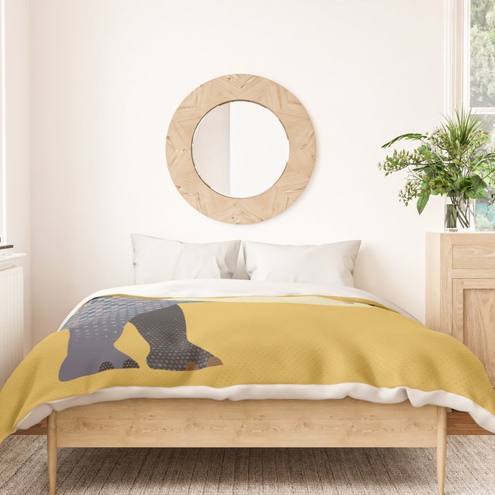 Whimsy Rhinoceros II Duvet Cover Gallery Image 3