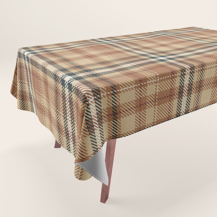 Cozy Autumn Plaid Tablecloth Gallery Image 1