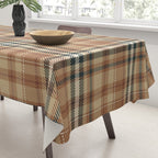 Cozy Autumn Plaid Tablecloth Gallery Image 3