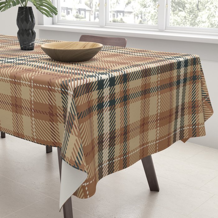Cozy Autumn Plaid Tablecloth Gallery Image 3