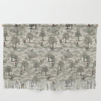 Not-So-Traditional English Fox Hunt with Dinosaurs Wall Hanging Gallery Image 1