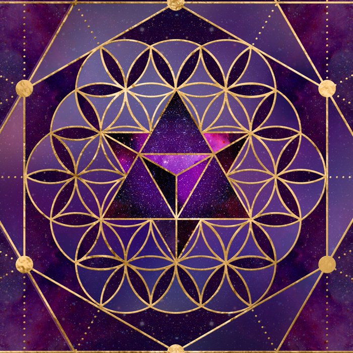 Merkabah in flower of life - Sacred Geometry Coffee Mug Gallery Image 2